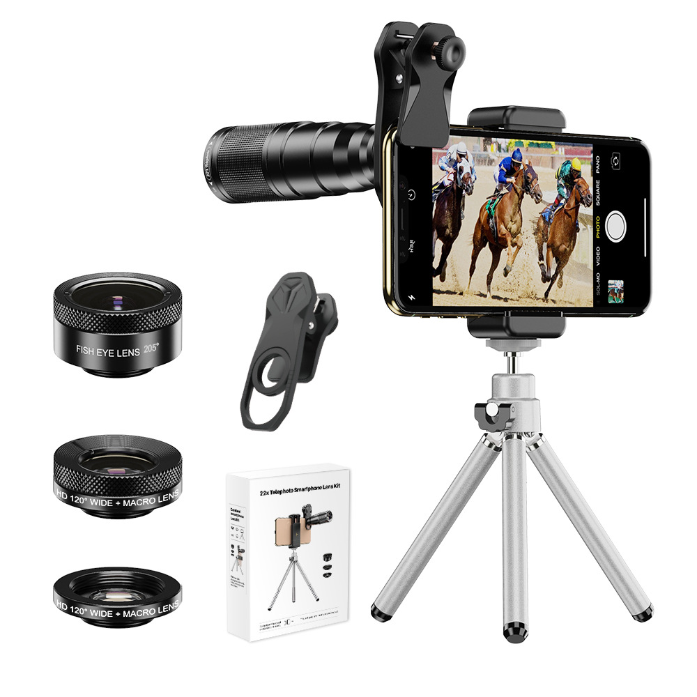 Photography High Angle - Telescope macro fisheye wide-angle four-in-one lens
