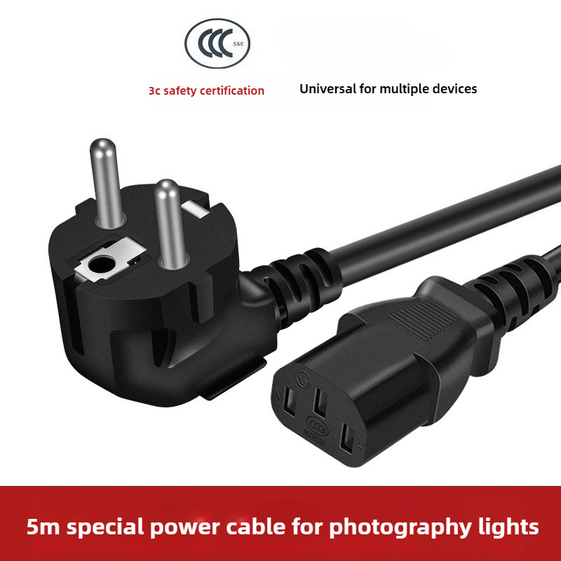 Photography Uk - 5M EU US UK Power Cable