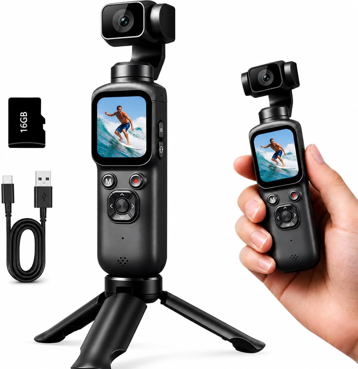 Photography Term - 4K Handheld Gimbal Vlogging Camera for