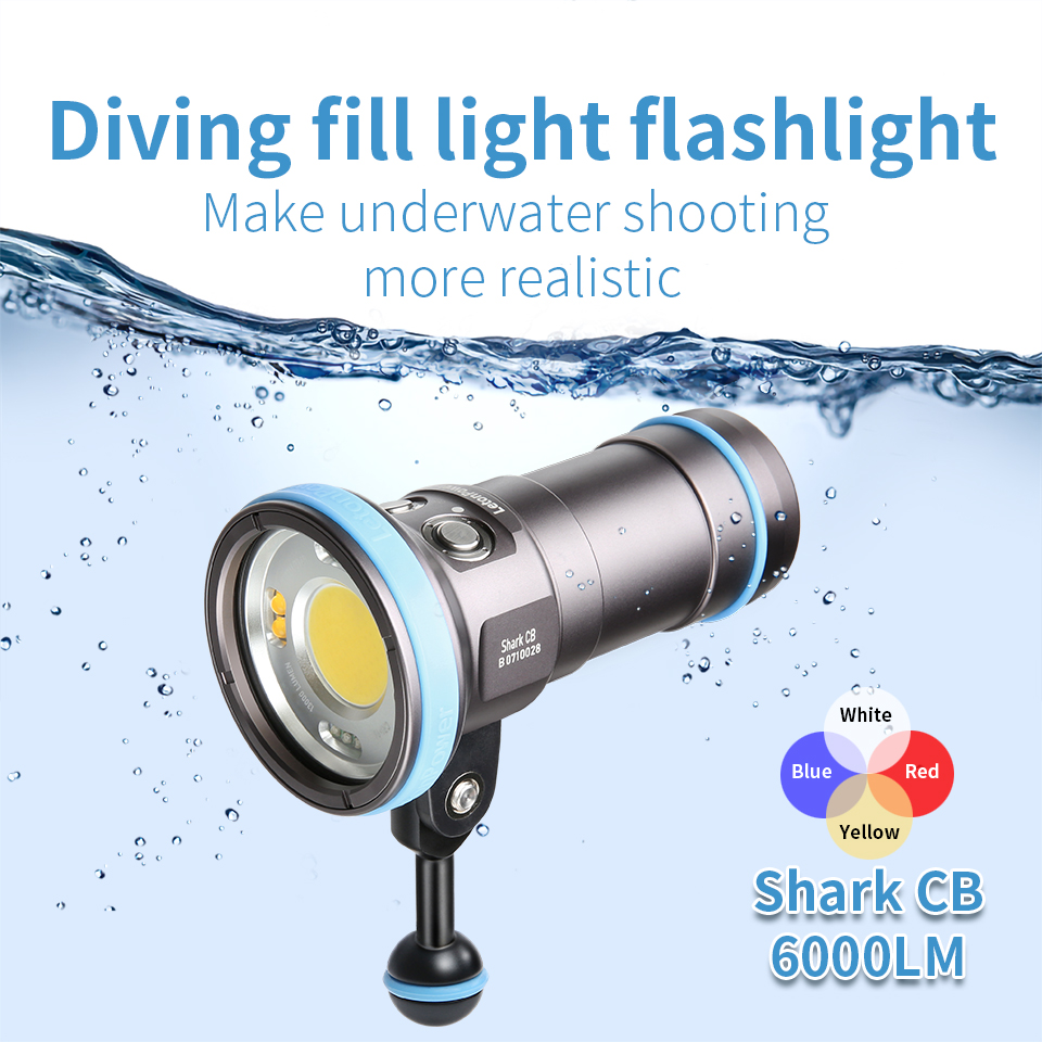 Photography High Angle - Shark CB 6000 Lumen Dive Light