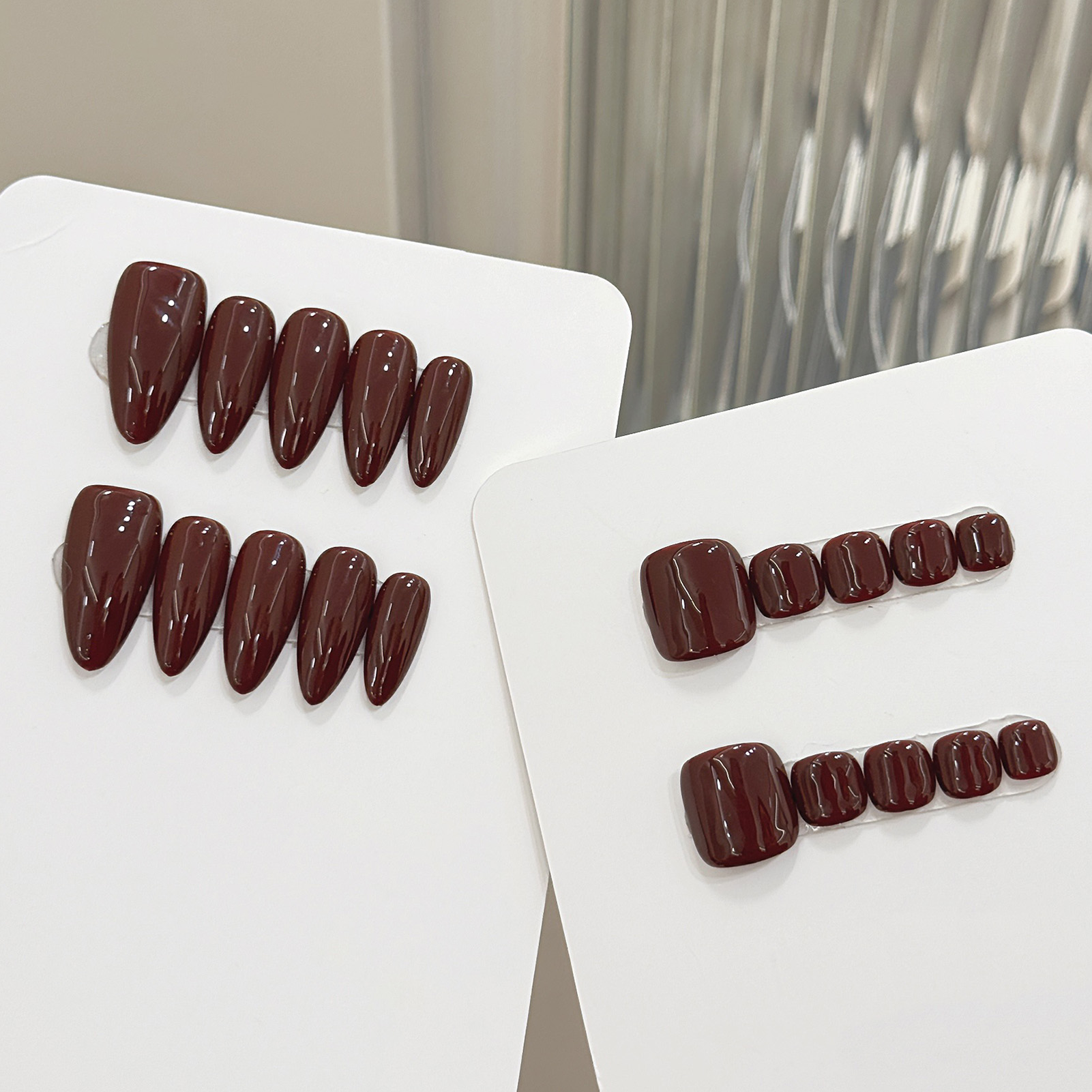 Photography Dark - 10pcs Handmade Solid Color Almond Press
