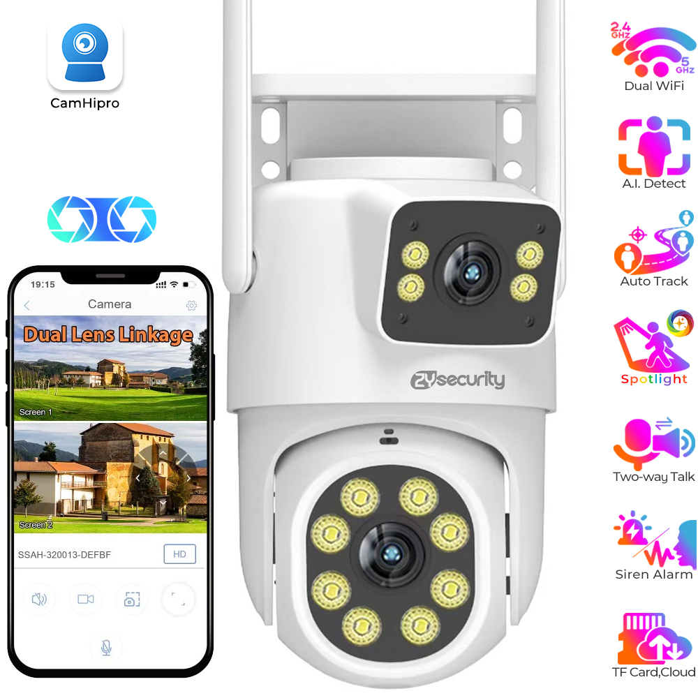 Photography Term - 2MP+2MP Dual Lens Security Camera Outdoor