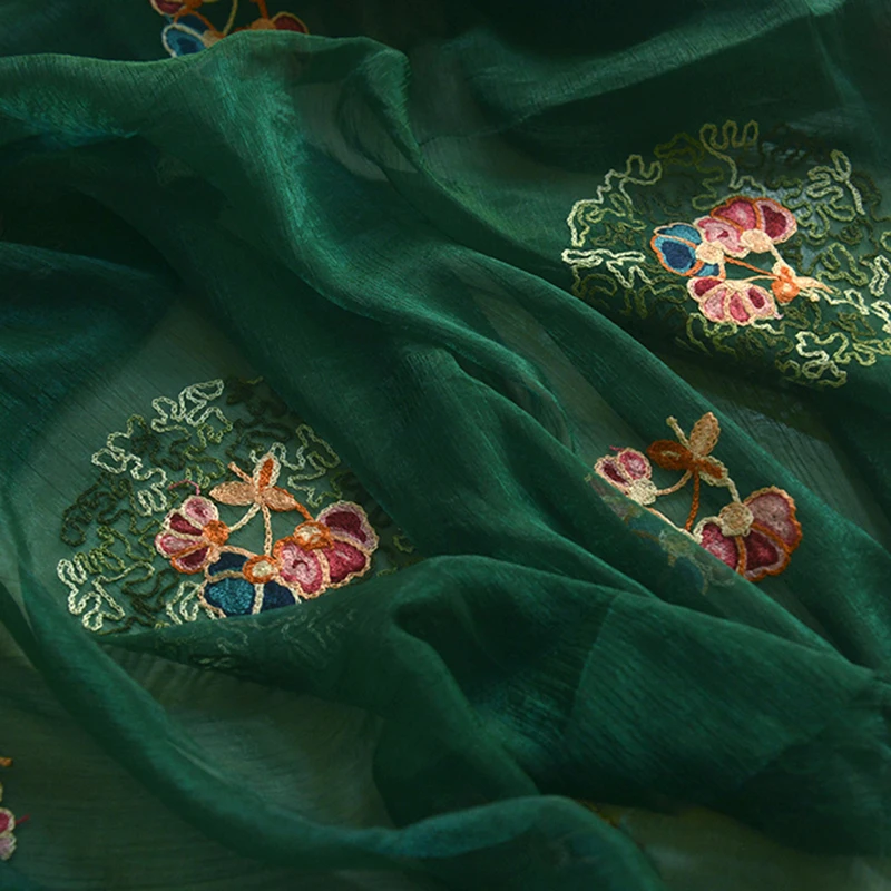 Photography Dark Cloth - 145x50cm Dark Blackish Green Thin Chiffon