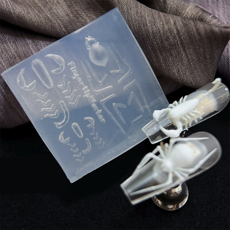 Photography Dark - 3D Spider Scorpion Silicone Nail Mold