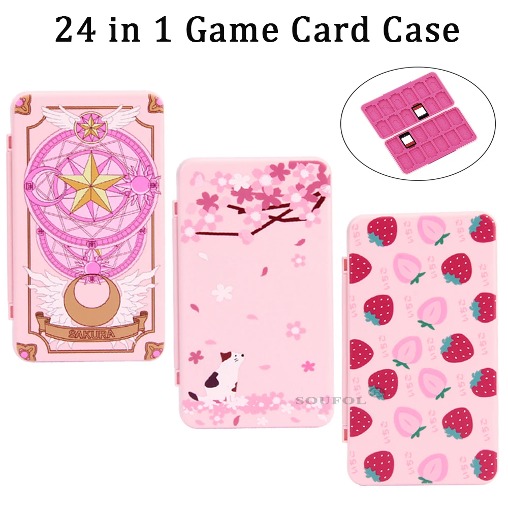 Memory Card Case - 24 in 1 Cute Magnetic Game