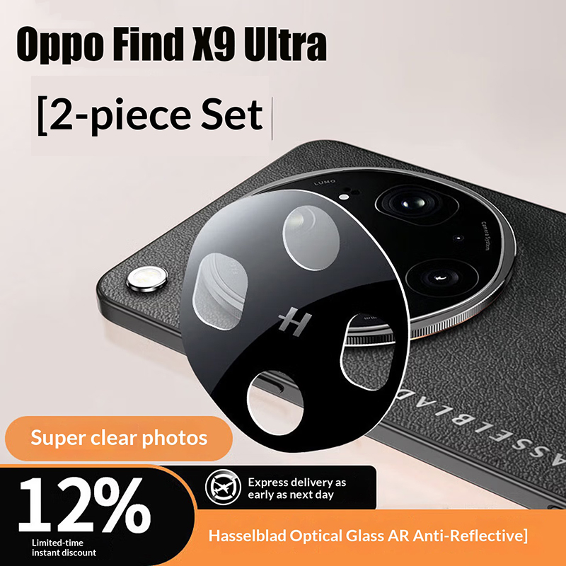 Photography Kit Oppo Find X9 Pro - 2 Pieces Black Camera Lens Protector