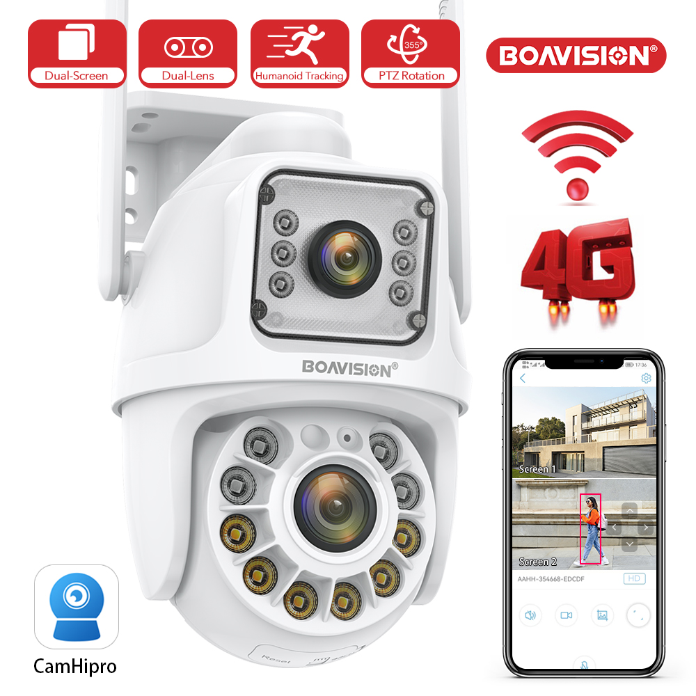 Photography Term - Wifi 4G Camera PTZ Dual-Lens Dual-Screens