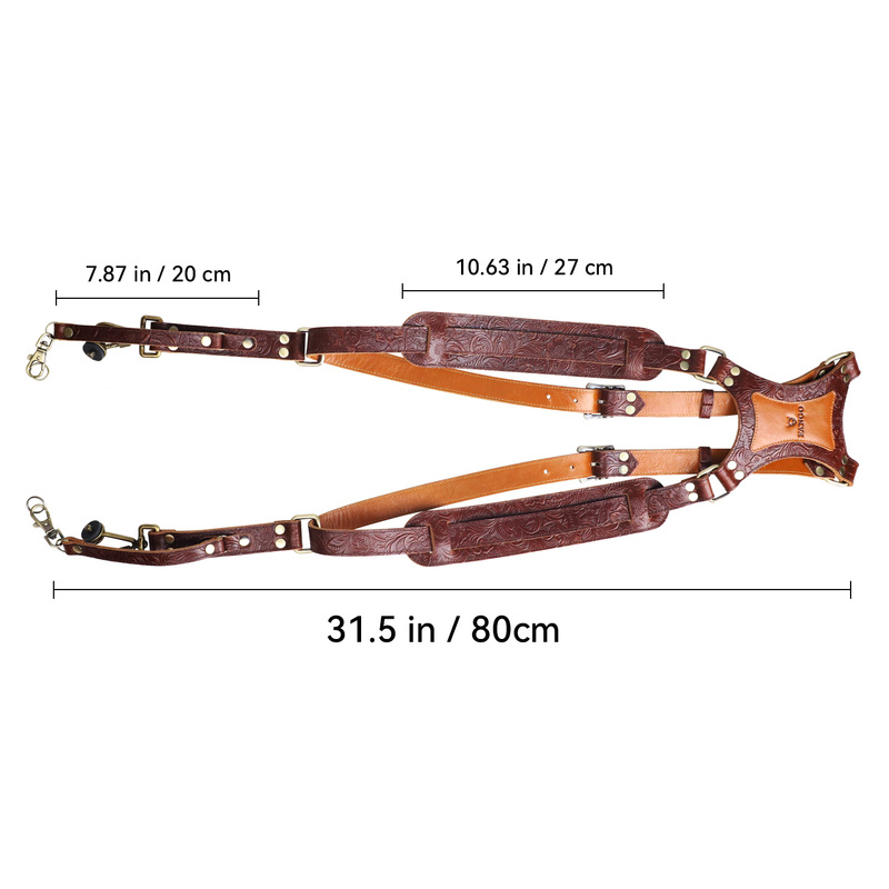 Dual Camera Strap Double Camer - đánh giá và giá Camera Strap Leather