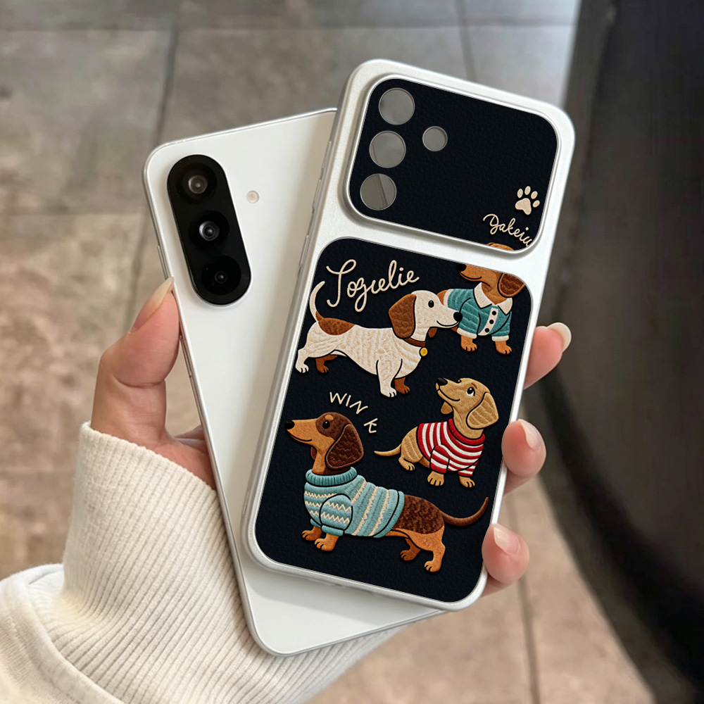 Cartoon Dachshund Phone Case F - đánh giá và giá Camera Strap Leather