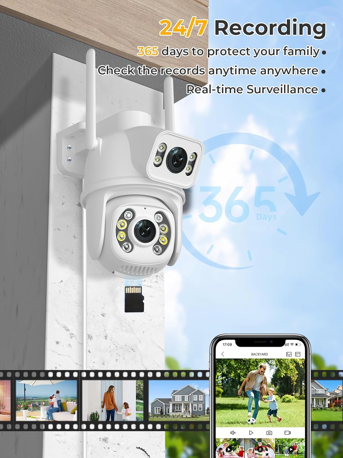 (2Pack) Outdoor Wifi PTZ IP Ca - đánh giá và giá Photography Term