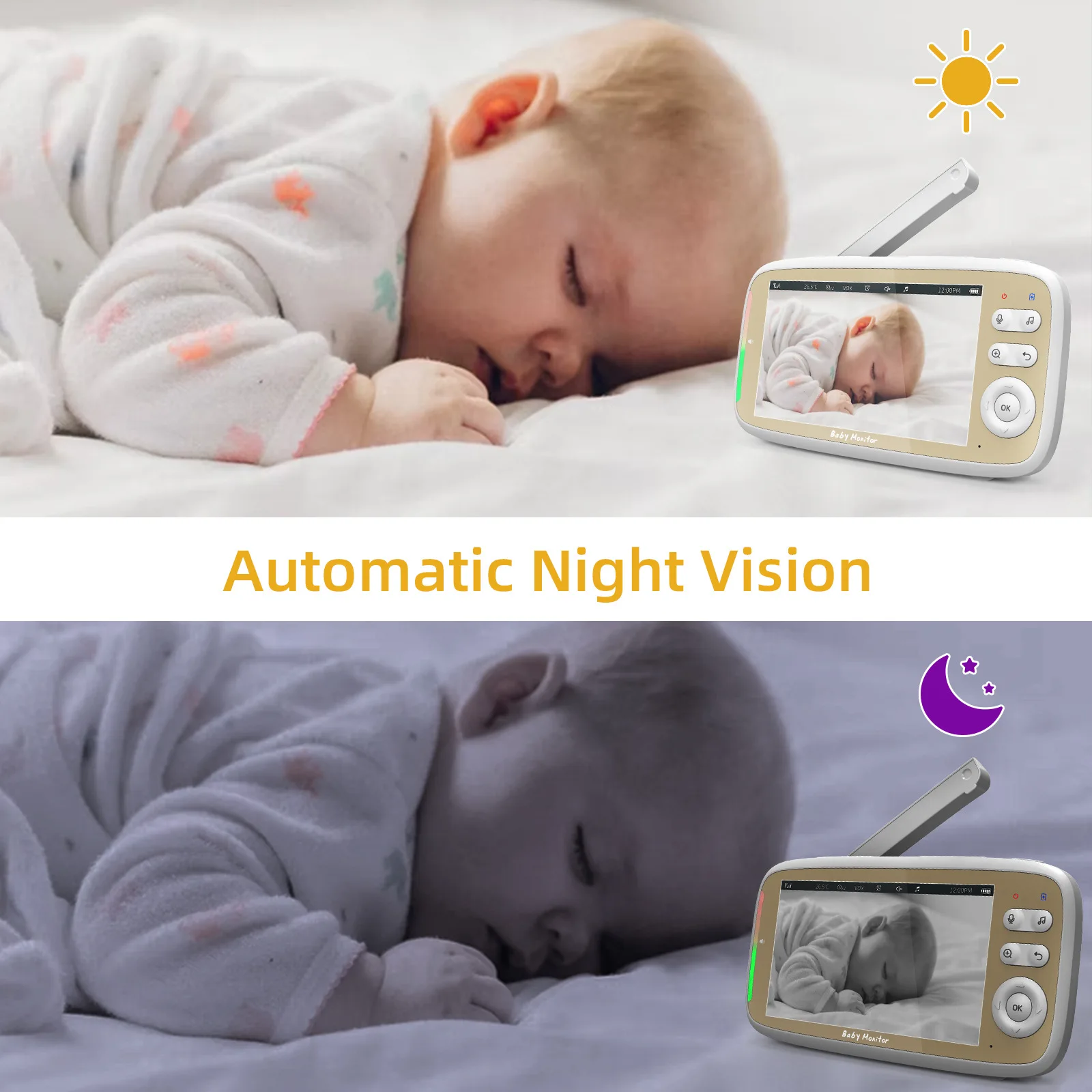 5 Inch Indoor Baby Monitor wit - đánh giá và giá Photography Uk