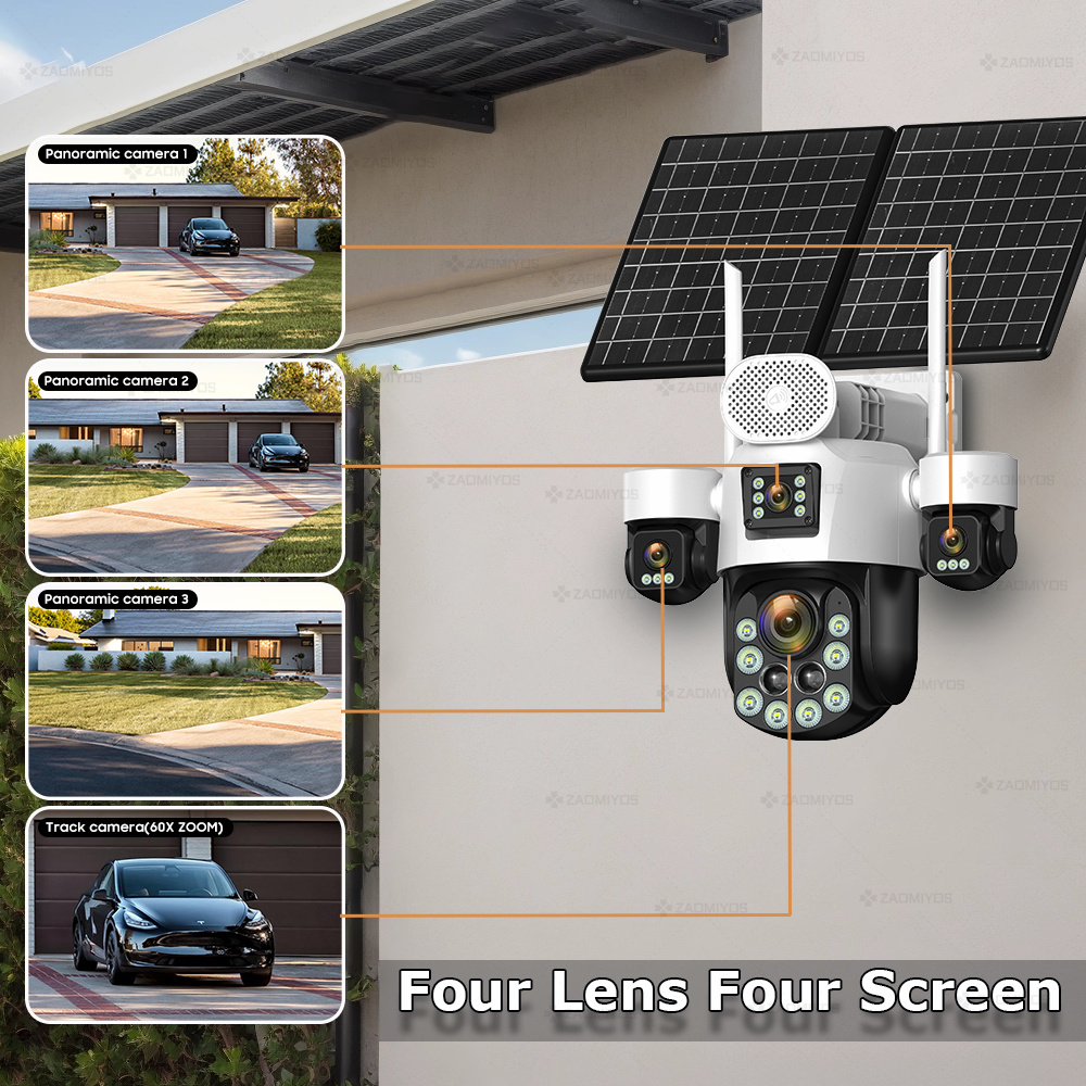4 Lens Outdoor 360° Surveillan - đánh giá và giá Photography Term