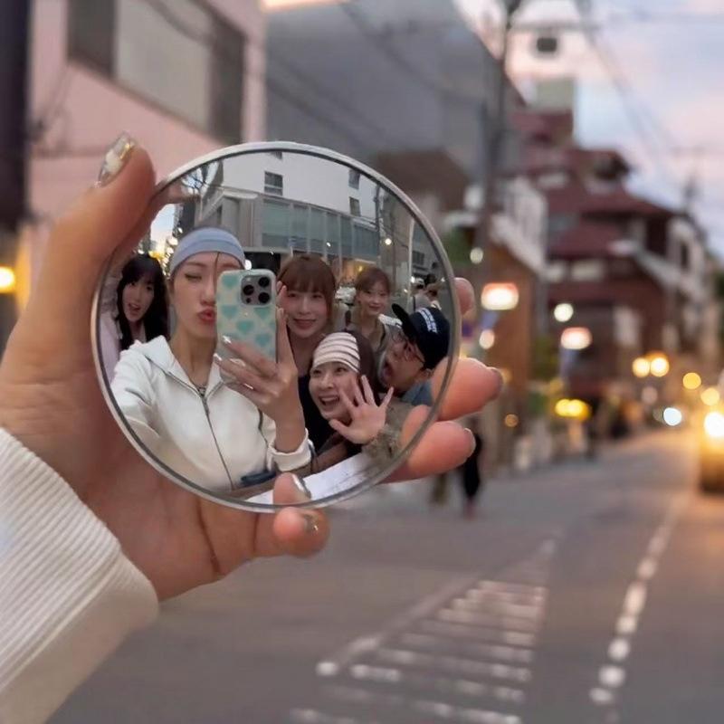 1/2Pcs Girls' Makeup Mirror Tr - đánh giá và giá Photography High Angle