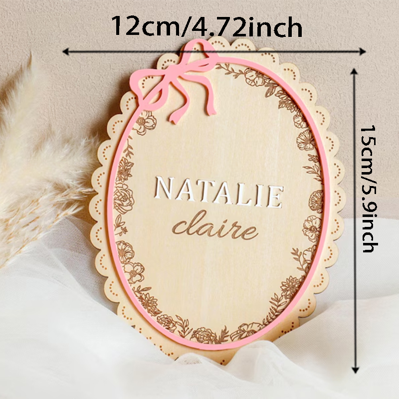 1pc Wooden Newborn Name Sign,  - đánh giá và giá Photography Prompt