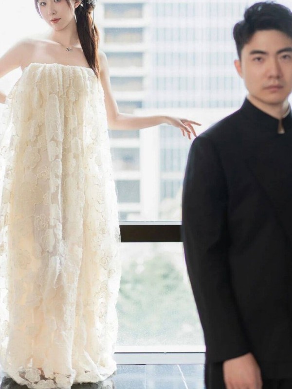 Retro Lace Hollow out Bridal G - đánh giá và giá Photography Online