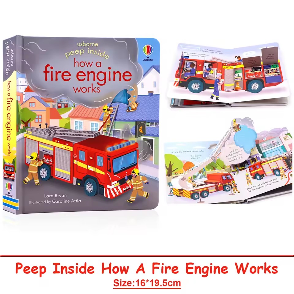 Usborne Peep Inside How A Fire - đánh giá và giá Photography Job