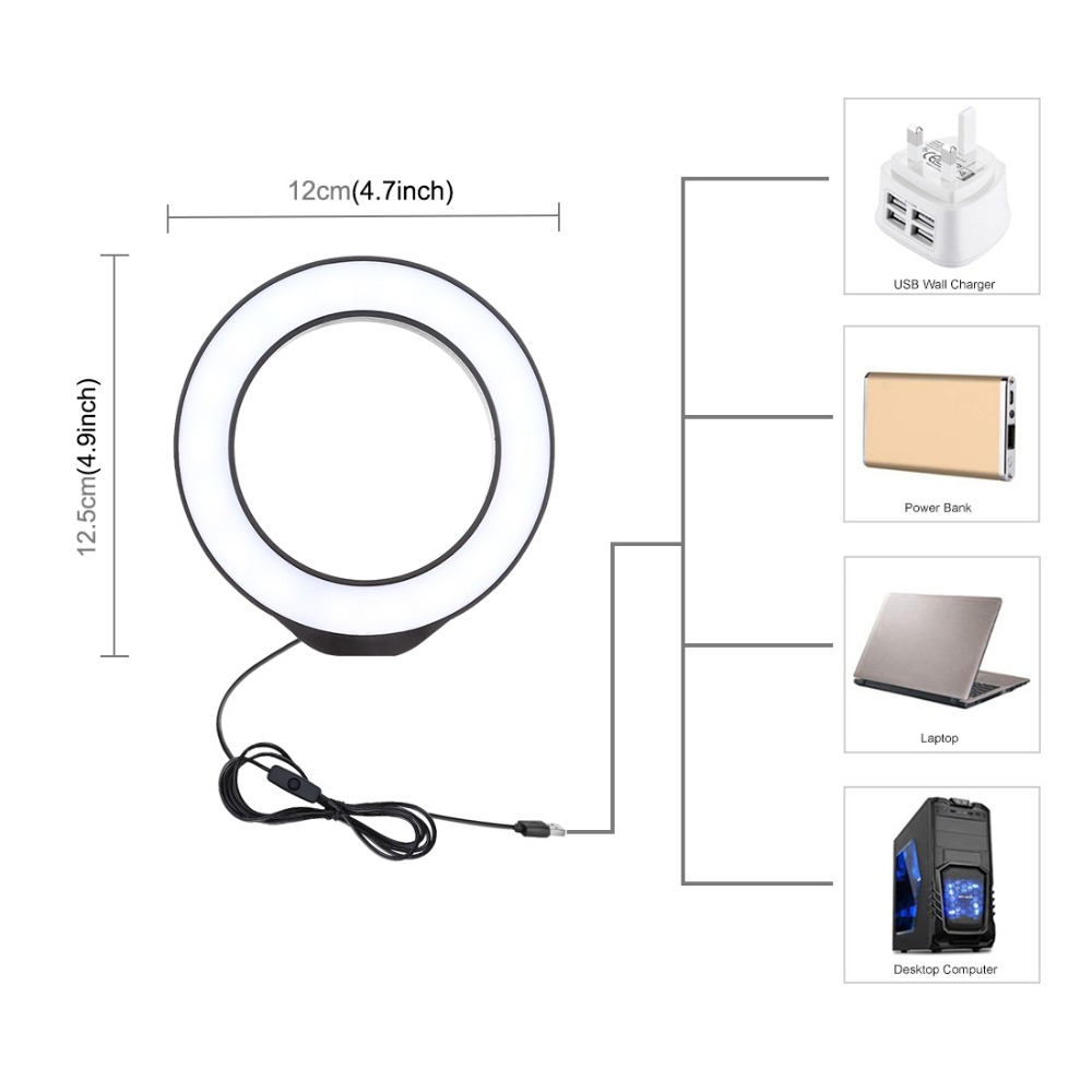 Mini Vòng USB Ánh Sáng Trắng Đ - đánh giá và giá Photography Prompt