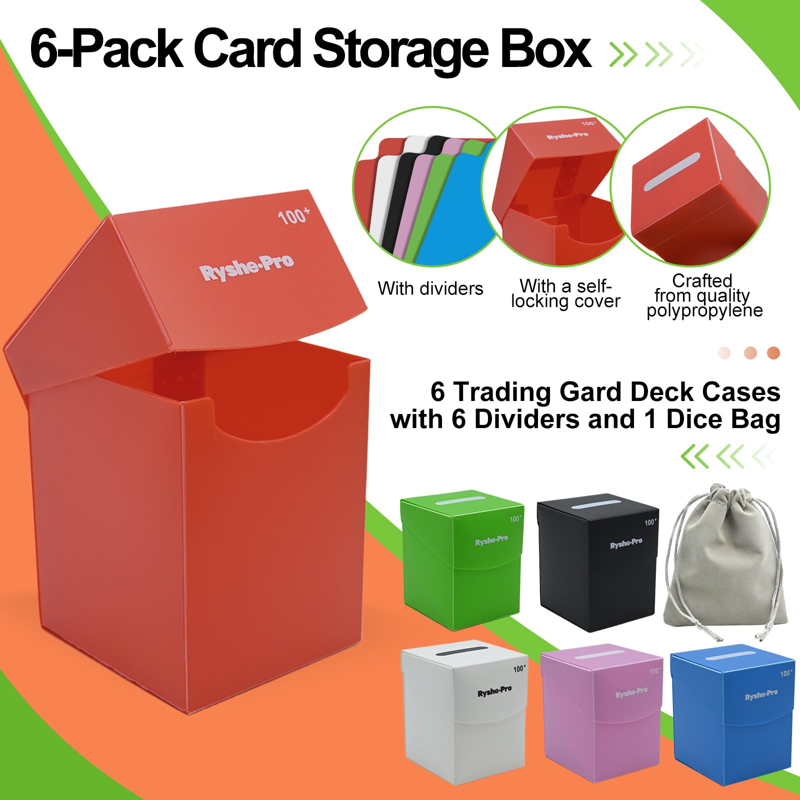 TCG Deck Box for 100+ Cards Co - đánh giá và giá Memory Card Case