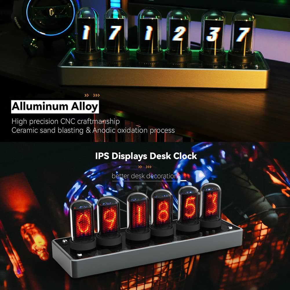 Clock Glow Tube Clock IPS Colo - đánh giá và giá Photography Online