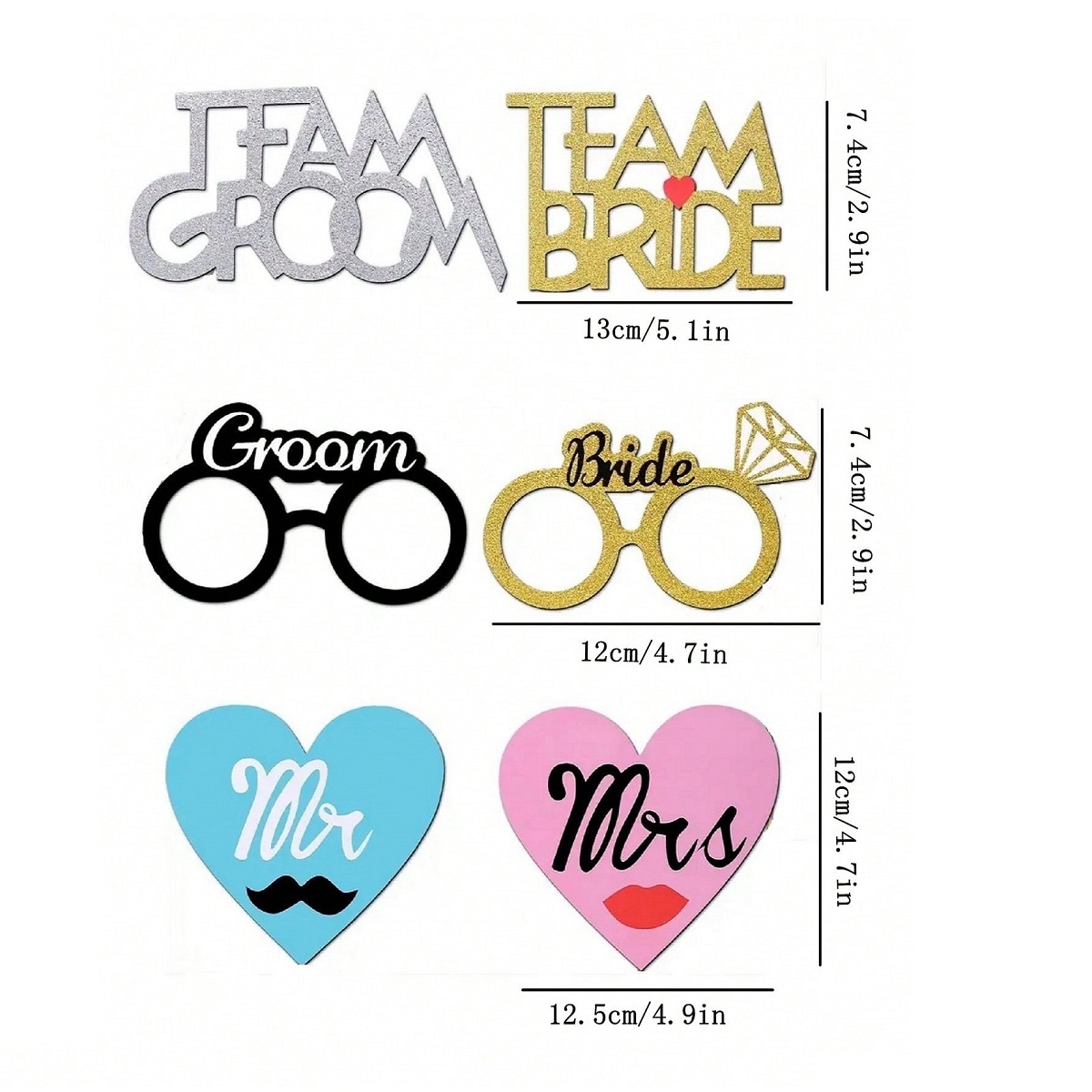53pcs Wedding Photo Booth Prop - đánh giá và giá Photography Prompt